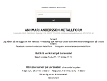 Tablet Screenshot of annmariandersson.se